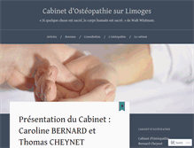 Tablet Screenshot of osteopathes-limoges.com